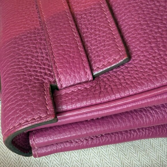 Hermes 32cm Tosca Clemence Retourne Kelly with Palladium Hardware - Picture 10 of 14